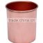 LARGE ROUND COPPER CANDLE CONTAINER , CANDLE T-LIGHT COPPER CONTAINER, TIN CANDLE CONTAINER