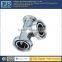 customized stainless steel casting pipe tee