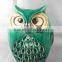 Ceramic porcelain cut out window t-light holder owl