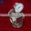 Pipe temperature and flow sight glass/indicator
