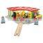DIY Toy Boy's Role Play Train Engine Shed Wooden Railway Sets                        
                                                Quality Choice