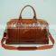 best selling handmade travel luggage brown goat leather overnight duffel bag
