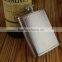 Wholesale promotional custom 6oz metal dimond pattern wrapped hip flask
