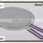 Stainless steel mesh splatter screen with a silicone handle