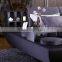 new design fabric bed with tv in footboard bed with bookcase and coffee table
