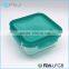 * Colored Lid High Quality Glass Square Fresh Keeping Box Storage Box