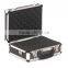 Crystal aluminium hard camera photography flight carry case storage box black