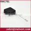 Square security-pulling anti theft lanyard with ball end used inproduct or parts feeding