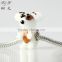 Fenghuo Fashion Diy jewelry 925 Sterling Silver Lovely Bear Murano Glass Beads Fit Bracelet & Necklace Pendants