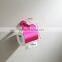 Waterproof bathroom high quality pink brass toilet paper roll holder 62805