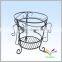 High quality plant pot stand metal decorative wedding crystal tall flower stand
