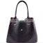 LASER-CUT PATTERN SAFFIANO TOTE SHOULDER BAG