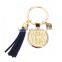 Monogrammed Tassel Key Chain