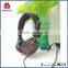 2015 stereo promotion gift wood earphone headphone with mic