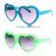Wholesales Cheapest Simple Plastic Heart Shape Children's Sunglasses