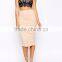 High Waist Stretch Jersey Midi Bodycon Pencil Skirt