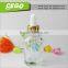 Hot Sale!!!colorful violet glass bottles fancy perfume square glass dropper bottle