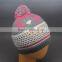 HAT SALE FASHION HANDWORK JACQUARD BEANIE HAT WITH A TOP BALL