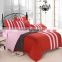 pure cotton twill printing bedding set, stitching color
