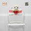 50ml pure clear cube perfume glass bottle