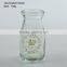Kinds of Household Glass Clear Glass Milk Bottles With Wood Lid