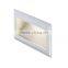 rectangle brushed silver led step light recessed wall