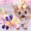 Hot selling fashion pet ribbon wave pet bow