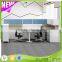 KU-DK6+K3 Modern Curved Office Desk 4 Person Workstation With Pedestal