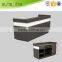 white and black rectangular reception desk supplier in China