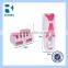 pink Automatic Auto Toothpaste Dispenser Squeezing Device Toothbrush Holder
