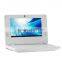 Cheap 7 inch dual core notebook PC wm8880 laptop Android 4.4 with WIFI HDM RJ45 USB port netbook 6 colors for kids