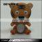 Wholesale high quality plastic tiger shaped keychain for kids