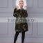 Custom Brand New Charming Camouflage Khaki Hooded Cotton Raccoon Fur Collar Winter Jackets