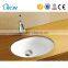 Small oval ceramic counter Belize inset basin for child