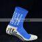 Hot sales anti-slip knee high crew socks with custom logo