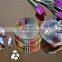 colored spray glass sugar bowl with lid for wholesale