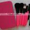 2015 Fashion Makeup Kits Wooden Cosmetic Brushes with Metal Makeup Box