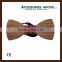 2016 Different colors of zebra wood wooden bowtie for promotion