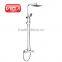 VIGA bath shower set brass chrome shower column square bath shower mixer