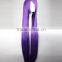 Synthetic Long straight purple wig with long bangs for woman N428