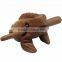 decorative hand carved thailand wooden frog