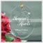 Clear Oval Flat Glass Ornaments For Personality Souvenir