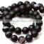 10mm natural round black banded matte agate loose beads for sale