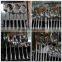 Silver plastic Cutlery disposable cutlery set spoon knife and fork