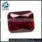 High quality rectangle cut 7*9mm ruby corundum synthetic loose gemstones corundum