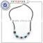 men jewelry newest design hematite semi-pricious beads stainless steel cross rosary necklaces high quality