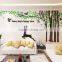 Forest tree deer crystal acrylic 3D three-dimensional wall stickers living room sofa bedroom TV background wall decoration stick