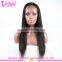 20 Inches Peruvian Hair Raw Unprocessed Virgin Lace Wig Large Stock Long Black Straight Hair Wig