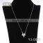 Mother of Pearl Tiny Pendant Crystal Flower Necklace Large