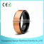 8MM Black Tungsten Carbide Ring, 18K Rose Gold Brushed Tungsten Carbide Ring, Fashion Tungsten Wedding Band Ring